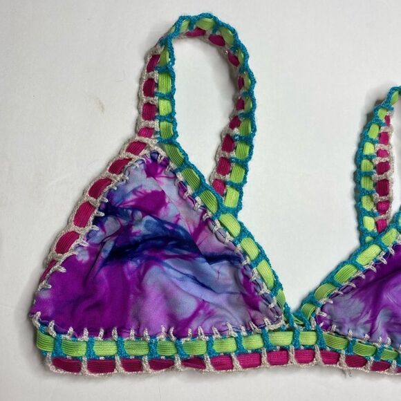 Designer Tie Dye Bikini‎ Top - Picture 3 of 6